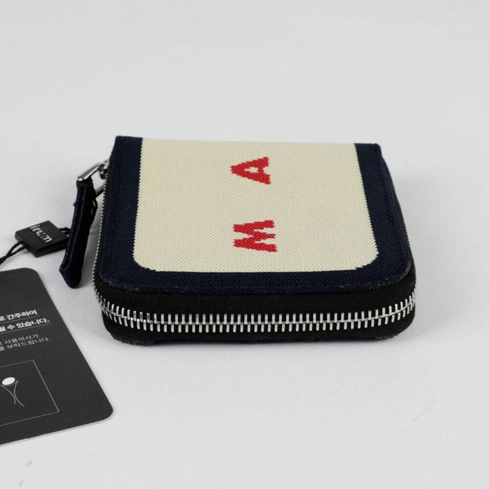 Logo Knit Zipper Wallet - Picture 4 of 9